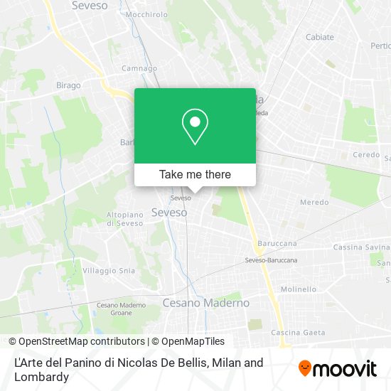 L'Arte del Panino di Nicolas De Bellis map