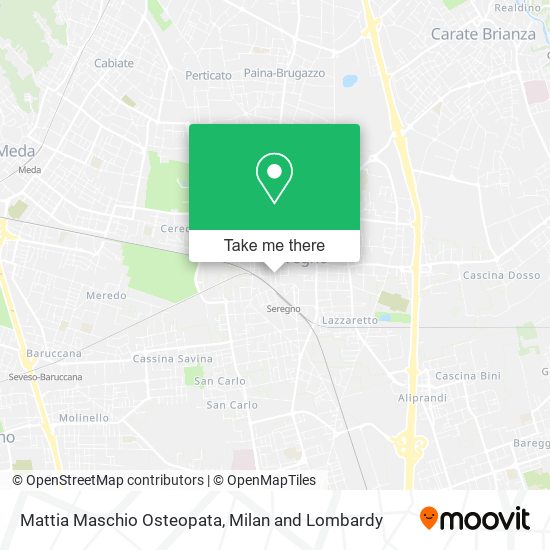Mattia Maschio Osteopata map