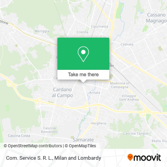 Com. Service S. R. L. map