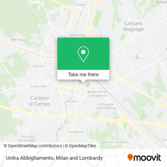 Unika Abbigliamento map