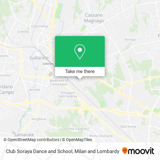 Club Soraya Dance and School map