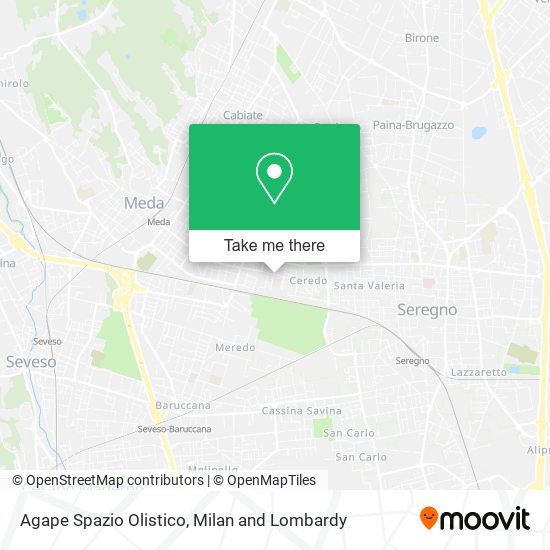 Agape Spazio Olistico map