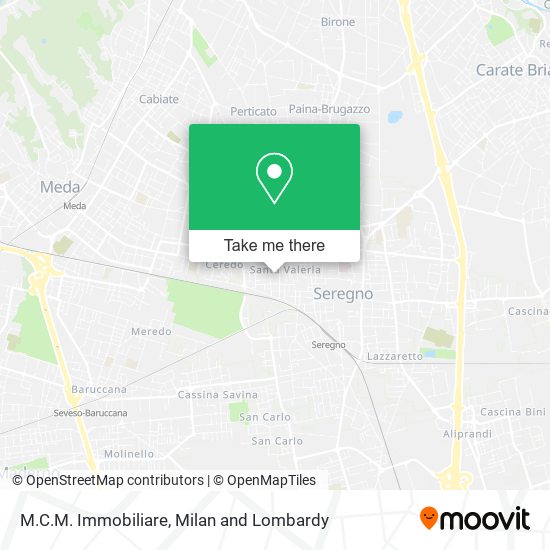 M.C.M. Immobiliare map