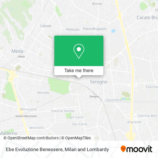 Ebe Evoluzione Benessere map