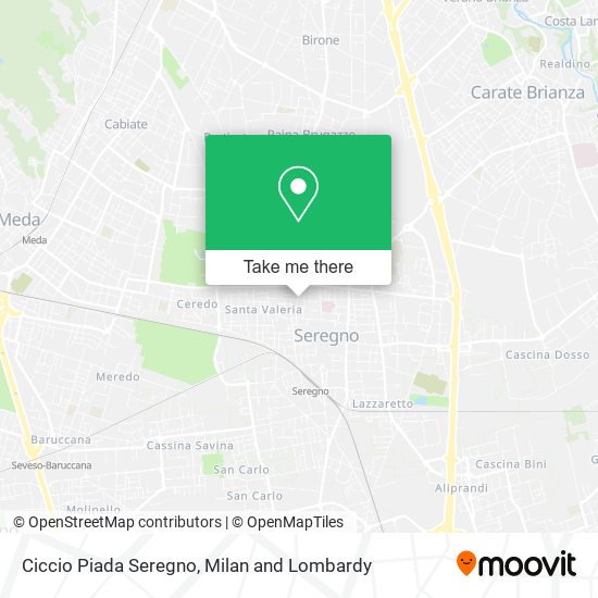 Ciccio Piada Seregno map