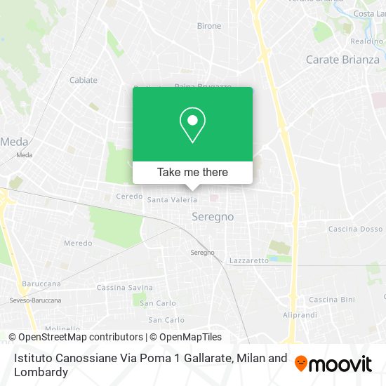 Istituto Canossiane Via Poma 1 Gallarate map