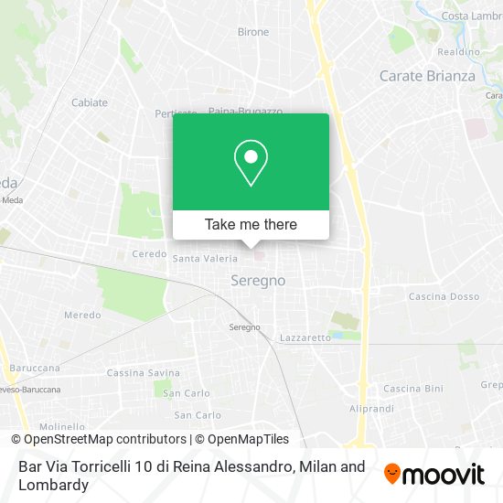 Bar Via Torricelli 10 di Reina Alessandro map