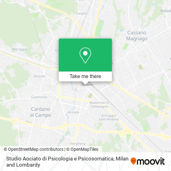 Studio Aociato di Psicologia e Psicosomatica map