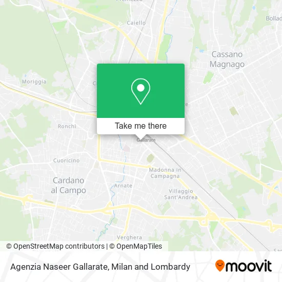 Agenzia Naseer Gallarate map
