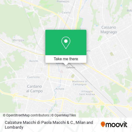 Calzature Macchi di Paola Macchi & C. map