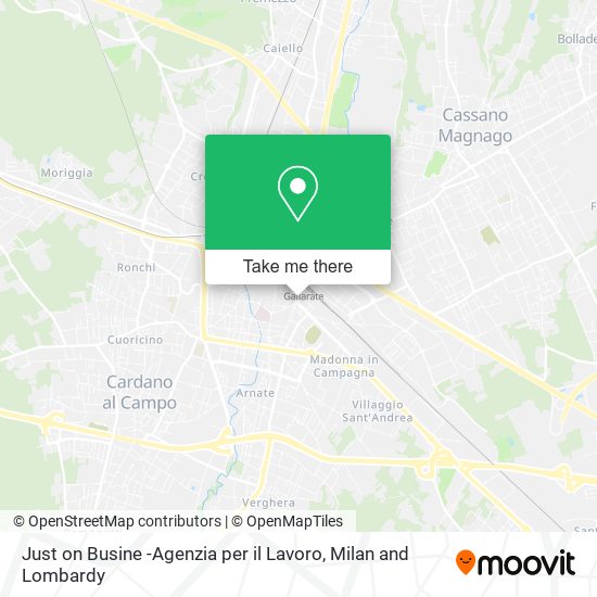 Just on Busine -Agenzia per il Lavoro map