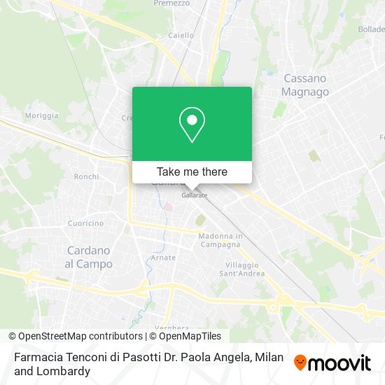Farmacia Tenconi di Pasotti Dr. Paola Angela map