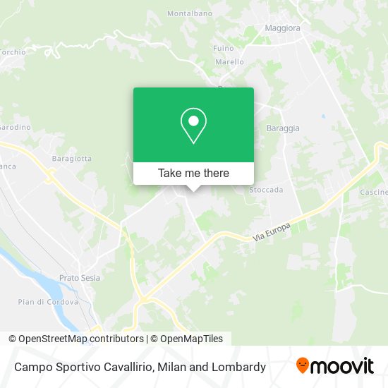 Campo Sportivo Cavallirio map