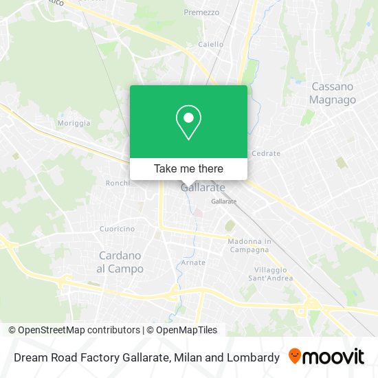 Dream Road Factory Gallarate map