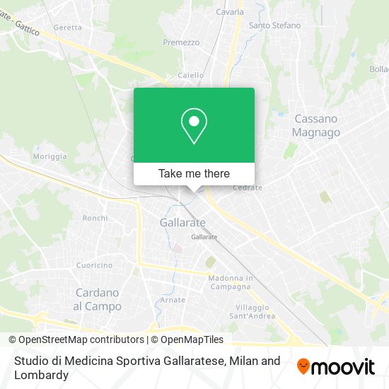 Studio di Medicina Sportiva Gallaratese map