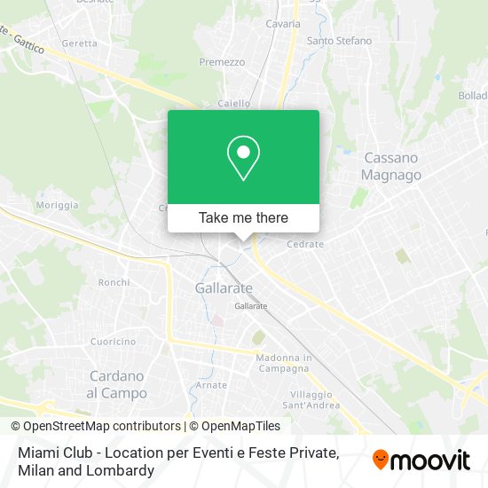 Miami Club - Location per Eventi e Feste Private map