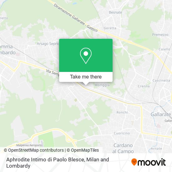 Aphrodite Intimo di Paolo Blesce map