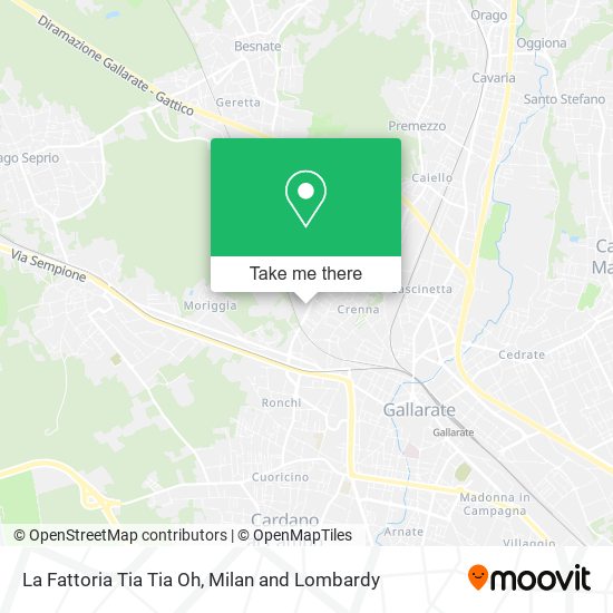 La Fattoria Tia Tia Oh map