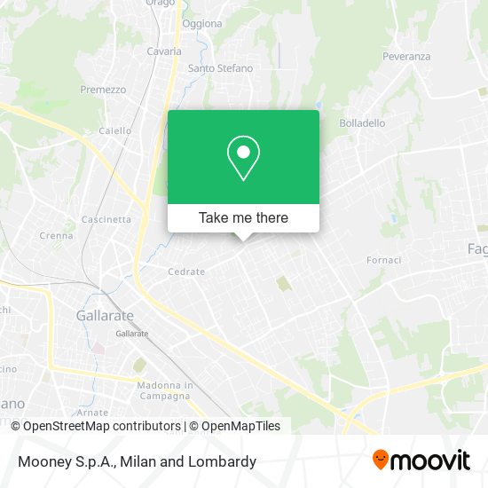 Mooney S.p.A. map