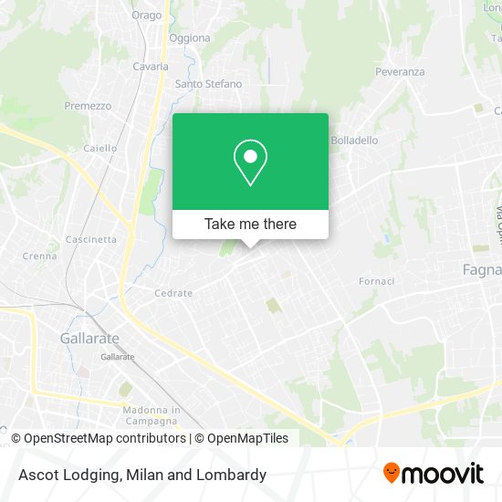 Ascot Lodging map