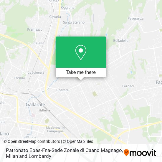 Patronato Epas-Fna-Sede Zonale di Caano Magnago map
