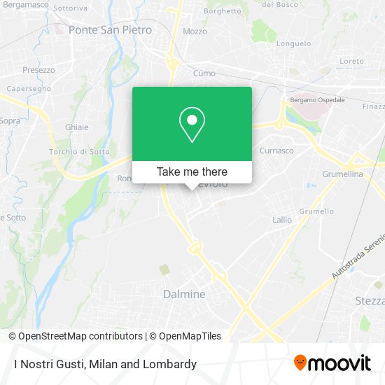 I Nostri Gusti map