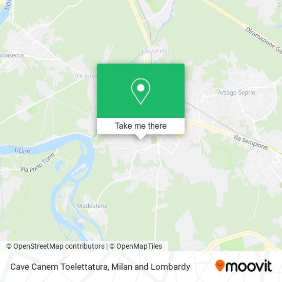 Cave Canem Toelettatura map