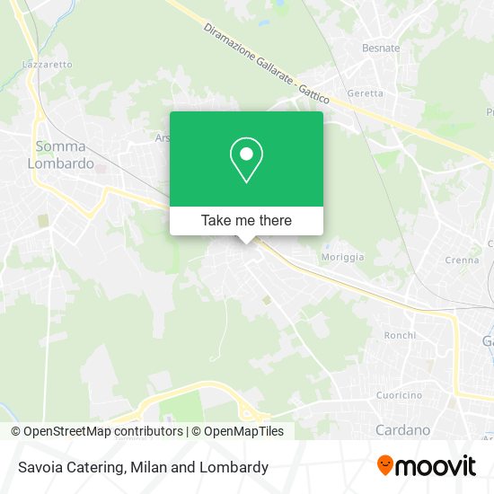 Savoia Catering map