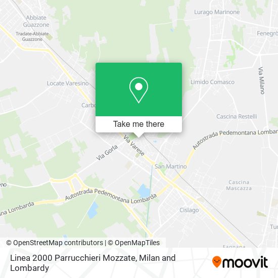 Linea 2000 Parrucchieri Mozzate map