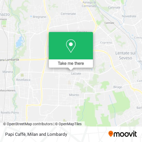 Papi Caffè map
