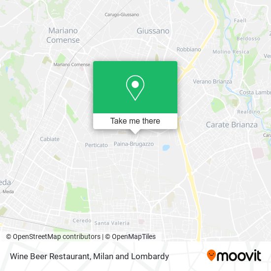 Wine Beer Restaurant map