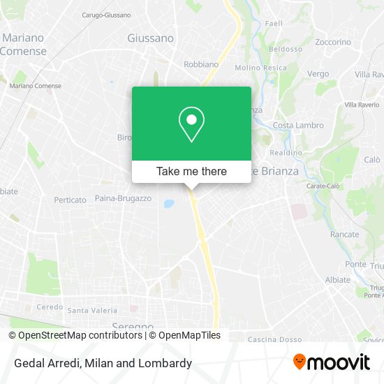 Gedal Arredi map