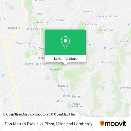 Don Matteo Exclusive Pizza map