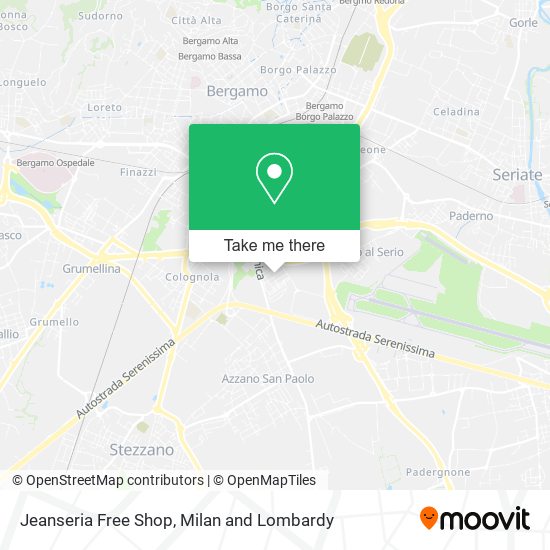 Jeanseria Free Shop map