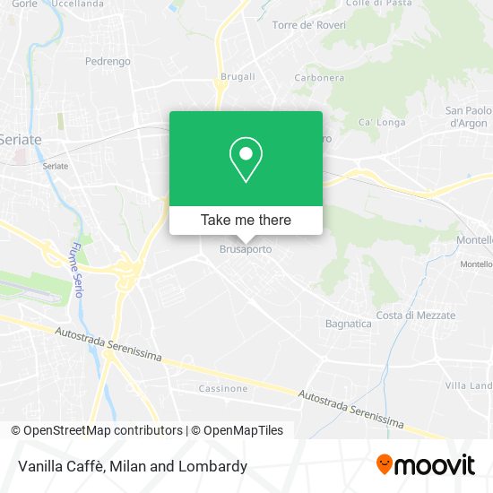 Vanilla Caffè map