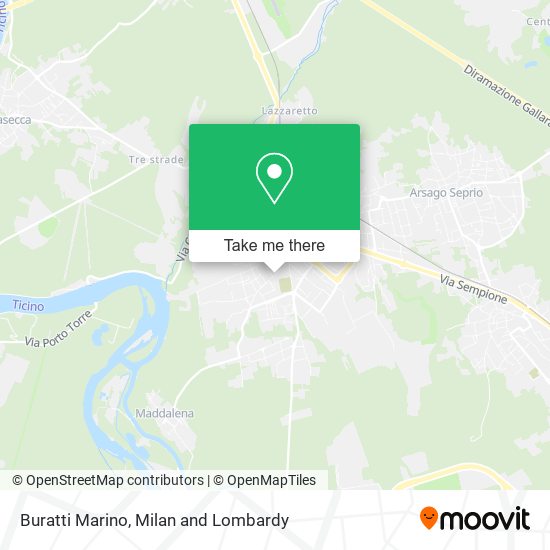 Buratti Marino map