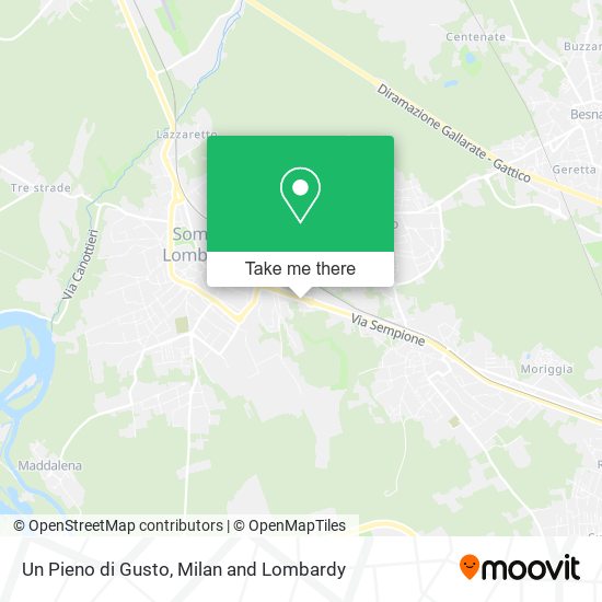 Un Pieno di Gusto map