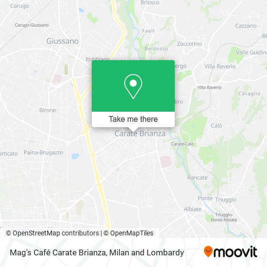 Mag's Café Carate Brianza map