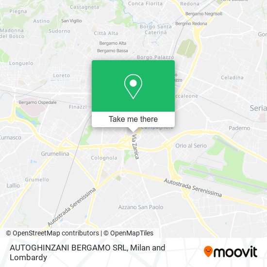 AUTOGHINZANI BERGAMO SRL map