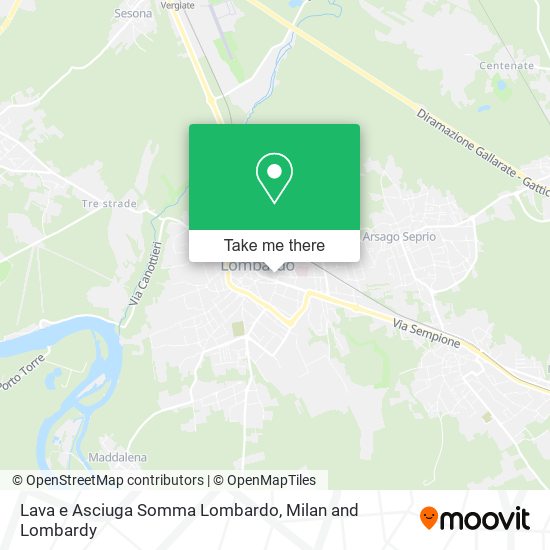 Lava e Asciuga Somma Lombardo map