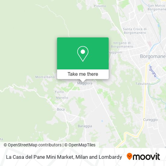 La Casa del Pane Mini Market map