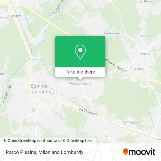 Parco Pissina map