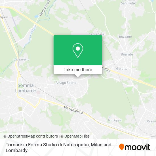 Tornare in Forma Studio di Naturopatia map