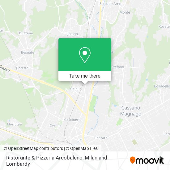 Ristorante & Pizzeria Arcobaleno map