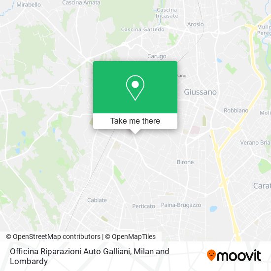 Officina Riparazioni Auto Galliani map