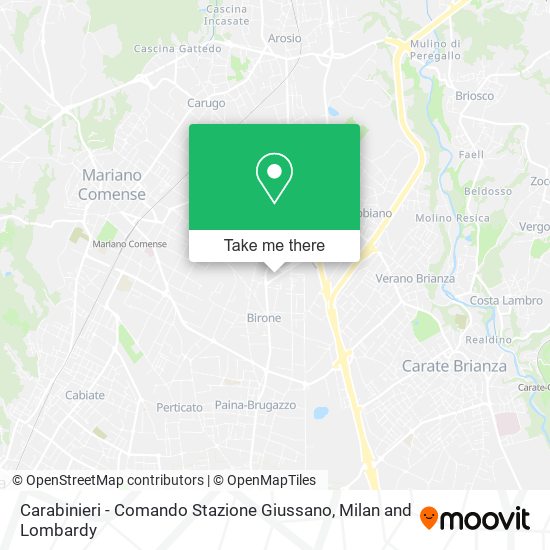 Carabinieri - Comando Stazione Giussano map