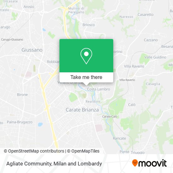 Agliate Community map