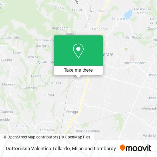 Dottoressa Valentina Tollardo map