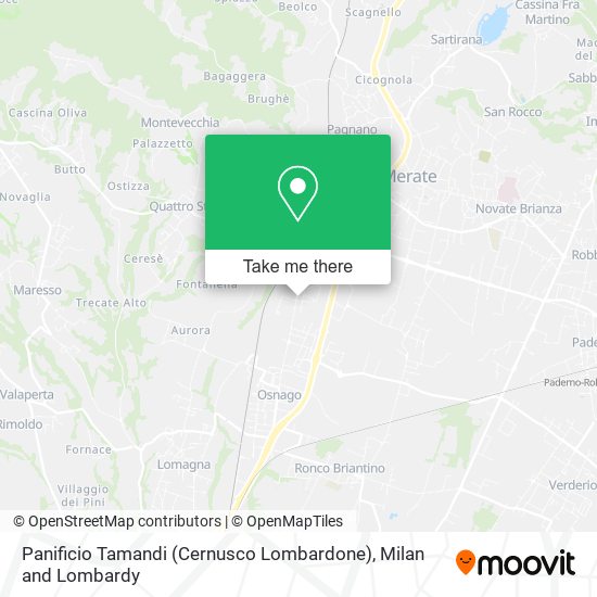 Panificio Tamandi (Cernusco Lombardone) map