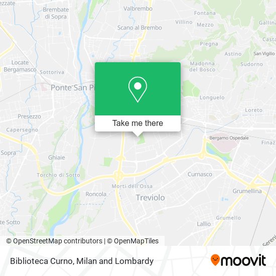 Biblioteca Curno map